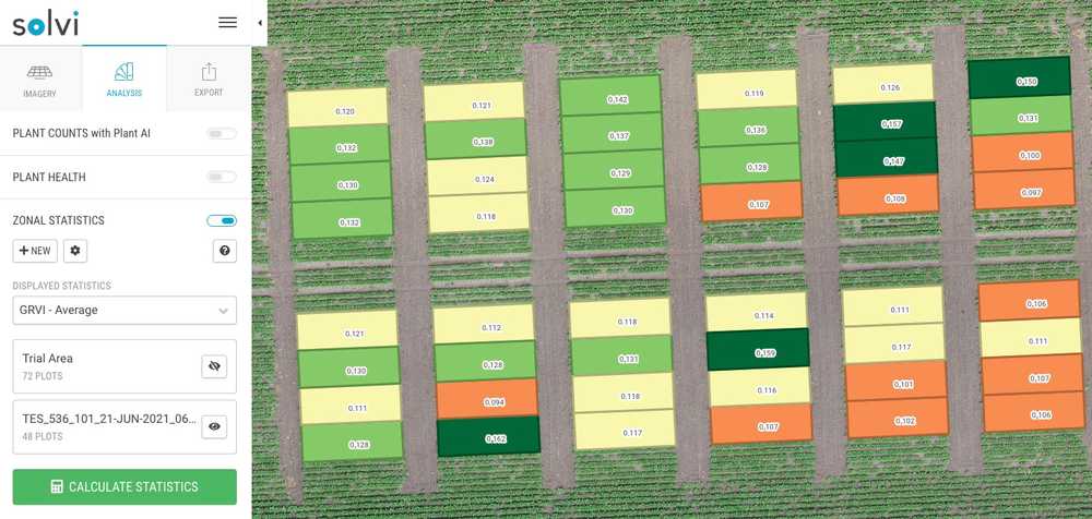 Zonal Statistics in Sugar Beet Trials